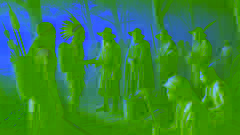 Los colonos de Roanoke interactúan con las tribus nativas americanas en la isla Hatteras, fusionando culturas para sobrevivir.