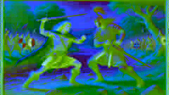 Cú Chulainn y Ferdiad se enfrentan en un duelo feroz y trágico.