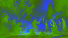 Dans un canyon, sous le couvert de la nuit, Leona et ses guerriers font face au Skinwalker. Leurs armes bénies scintillent, alors que la fumée envahit l'air.