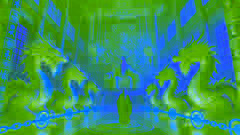 Los cuatro dragones, capturados por los guardianes celestiales, se presentan ante el Emperador de Jade en su grandioso palacio celestial.
