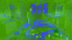 El Sr. Utterson y el Sr. Poole descubren el cuerpo sin vida del Sr. Hyde en el laboratorio del Dr. Jekyll.