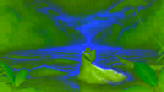 La lluvia sobre el río Amazonas provoca que Ana, vestida con un vestido rojo, abrace al Boto mientras el caudal del río aumenta de manera dramática.