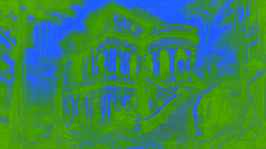 El Teatro Amazonas de Manaos se encuentra en un estado de deterioro, con lianas y vegetación de la selva comenzando a reclamar el edificio.