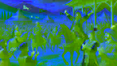 Salur Kazan e Bamsi Beyrek voltam triunfantes ao acampamento Oghuz montados em seus cavalos.