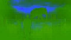 A man walks past an overgrown, abandoned elephant enclosure, reflecting on the unresolved mystery of the disappearance.