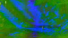 Ein ruhiger Tal mit klarem Wasser und üppiger Vegetation verführt Li den Karpfen dazu, sich auszuruhen und seine Suche aufzugeben.