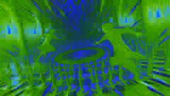 The twins dodge spinning obsidian blades in the dark, perilous House of Blades during their trial in Xibalba.