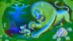 El león atrapó al ratón entre sus patas, listo para aplastarlo, pero el ratón suplicó por su vida.