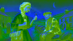 Aoife O'Donnell se encuentra en el campo irlandés, recibiendo un colgante en forma de media luna de un misterioso anciano.