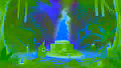 Mateo enciende el fuego sagrado en el corazón de la jungla, mientras el espíritu de Marisol se desvanece en el fondo.
