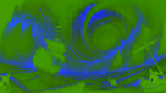 Odysseus's ship narrowly avoids the whirlpool of Charybdis while lightning strikes in the stormy sky.