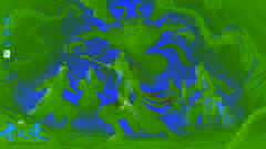Sun Wukong y sus compañeros luchan contra un feroz demonio en un oscuro y retorcido bosque, donde la tensión y el peligro flotan en el ambiente.
