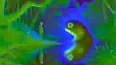 La Mia mayor visita el pantano una última vez, observando cómo el Bunyip inclina su cabeza en señal de gratitud.