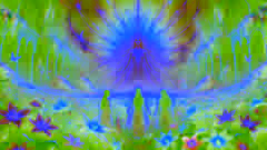 The Oracle speaks to the princesses in the radiant Land of Light, with Eira stepping forward to sacrifice.
