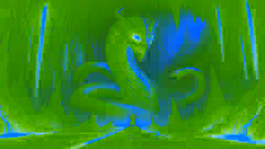 Er Tostik stands defiantly before Ajdahar, the serpent king, in a molten gold-lit cavern deep within a mountain.