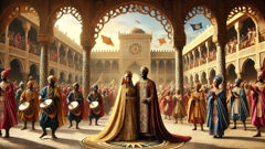 Bayajidda marries Queen Daurama in a colorful Hausa palace ceremony