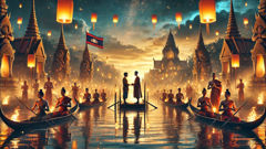A festival by the river where two men recognized shared symbols, leading to the revelation of their shared birth and a cautious reunion