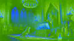 Reynard outwitting King Lion and slipping away from the throne room