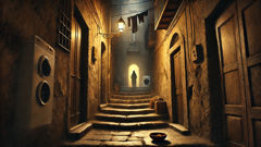 سلالم ضيقة مخفية في نابولي—ممرات مفضلة للموناسييلو، حيث تُمرَّر الأسرار وتُقدَّم القرابين الصغيرة.