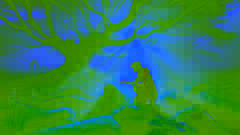 Declan trouvant le shilling en argent brillant sous un ha crushed misty at sunrise