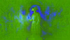 A ghostly Spanish soldier in tattered armor appears in a damp, 17th-century prison cell, sorrow etched into his haunted gaze.