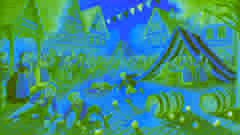 Collapsed tents and chaos at the German harvest festival caused by Max and Moritz