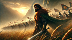 Mher the Great faces an army alone in a dramatic standoff before battle near the mountains of Sassoun.