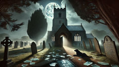 يُقال إنه بعد مرور بلاك شاك عبر صحن الكنيسة تُركت علامة حريق على باب الكنيسة وزجاج نافذة مكسور.