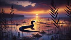 في إحدى نسخ الحكاية الهادئة، يغادر تارانتاسيو البحيرة عند الغروب، متجنباً الصراع مفضلاً الابتعاد.