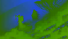 Um viajante solitário, carregando uma lanterna, caminha através da densa neblina da Montanha da Mesa, enquanto uma figura encapuzada e sombria o observa da fumaça.