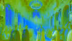 King Rüdeger stands in the grand hall, addressing his court about the minstrel's tale under golden light. 