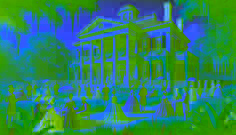 Stourdevant Hall in 19th century glory with a formal Southern gathering on the porch.