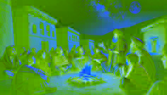 Stammesälteste erzählen den Kindern in der heutigen Zeit von Maiwand am Feuer unter einem sternenbedeckten Himmel die Geschichte von Malalai.