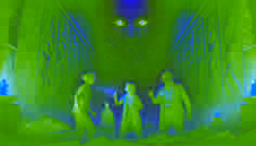 Dr. Helena Kruger, Liam, and Nomusa examine eerie murals in a hidden chamber, revealing supernatural figures among the warriors.