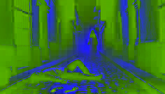 A young man lies lifeless in a dimly lit alleyway, his feet bloodied, as ghostly footprints vanish into the misty darkness.