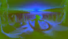 Uma jovem garota se ergue triunfante na neve ao amanhecer, com o vento dançando ao seu redor em uma coreografia serena enquanto ela abraça seu destino.