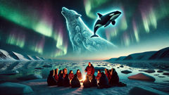 The Akhlut aids Nanuq in saving villagers from cracking Arctic ice