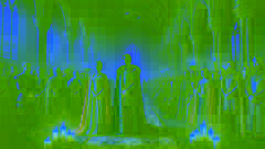 Branwen and Matholwch at their royal wedding in a candlelit Welsh hall, surrounded by nobles.