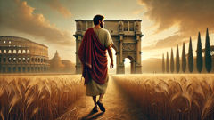 Cincinnatus returns to his farm after relinquishing power in Rome