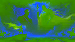 Lugh enfrentándose a Balor durante el clímax de la Segunda Batalla de Mag Tuired.