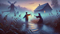 Kolya, pale and dazed, is found by his mother at dawn on the riverbank.