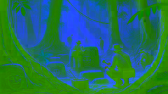 Modern archaeologists exploring ancient sites in the Colombian rainforest seeking clues to El Dorado
