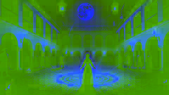 Mystical sparks and shadows swirl as La Mulata performs her escape ritual
