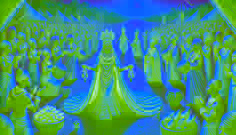 El Festival de Oshun, con sacerdotisas vestidas de túnicas doradas, que lideran una animada procesión y realizan una danza ceremonial.