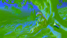 A young shepherd, Karim, in a traditional tunic and keffiyeh, listens to the fig tree's whispers as sheep graze nearby.