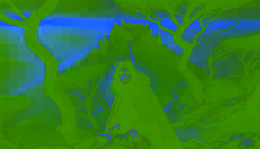 A storm rages as a coven of witches performs a ritual under the full moon, with Mara at the center, caught in dark magic.