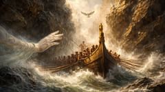 A través de las Estrechas, el Argo corre; la mano de Atenea da el empujón final a la supervivencia.