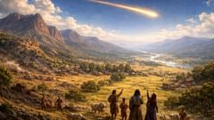Durante horas la flecha voló, atravesando montañas y valles, ante miles de espectadores que la contemplaban desde abajo.
