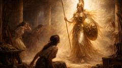 La anciana se elevó hasta convertirse en diosa, pero Arachne no se inclinó.