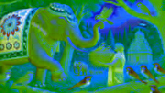 El elefante ayudó con cuidado a los gorriones a reconstruir su nido usando su trompa.